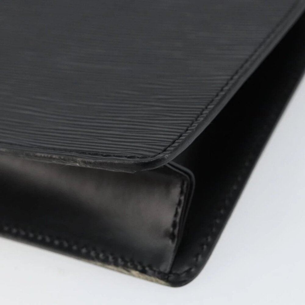 LOUIS VUITTON Epi Pochette Homme Clutch Bag Black Noir M52522 LV Auth ep11385 - Picture 9 of 16